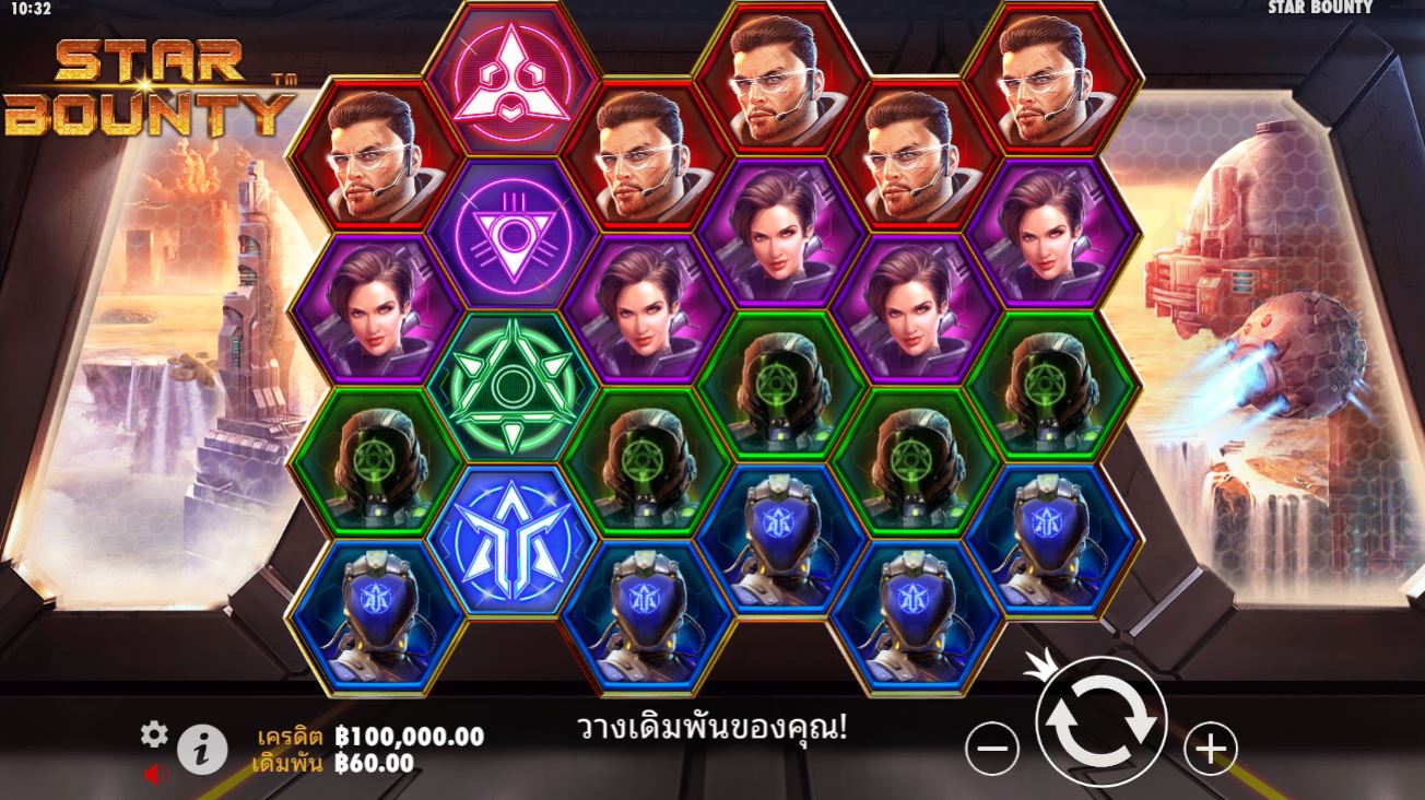 เดิมพัน Star Bounty ที่ Happy Lucky Slot และชนะสูงสุด 15,000 เท่าของเงินเดิมพันของคุณ!